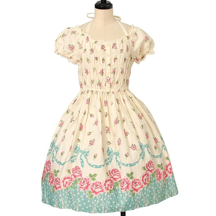 Rose and Frill Print OP by Emily Temple Cute