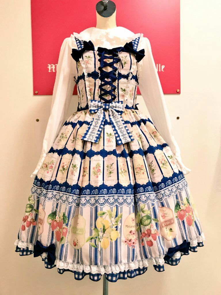 Vintage Fruit Bustle JSK by Metamorphose Temps de Fille