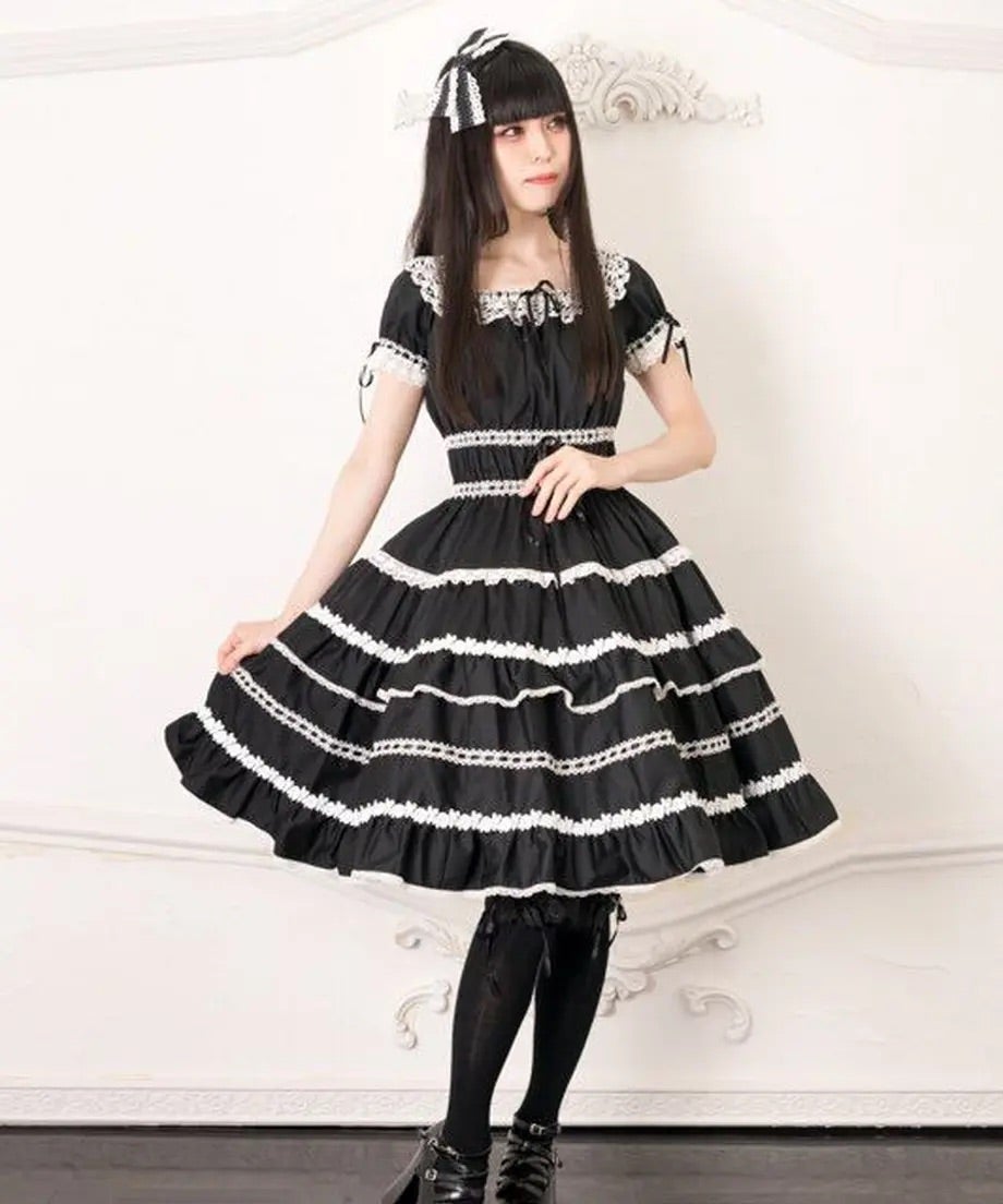 Moonrise Theater ムーンライズシアター ドーリーデニムスカート Moonrise Theater ~ Tiny Rose OP by Indie Brand