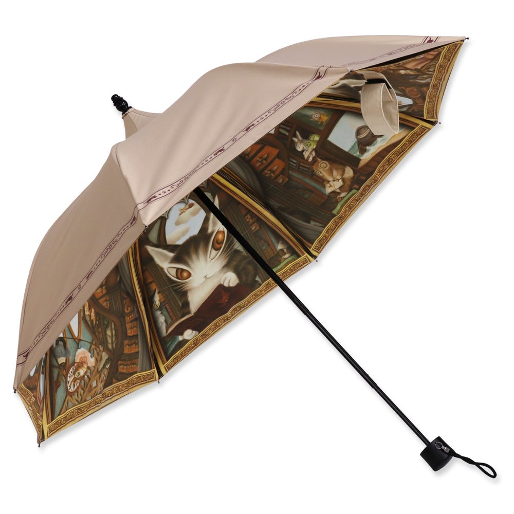わちふぃーるど×ルミエーブルパゴダ折りたたみ傘 新品未使用 Lumiebre x Wachifield Ideal Library Version Pagoda Umbrella by