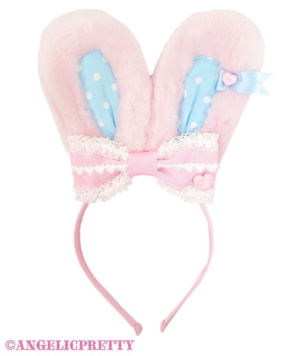 Heart Lyrical Bunny Headband by Angelic Pretty