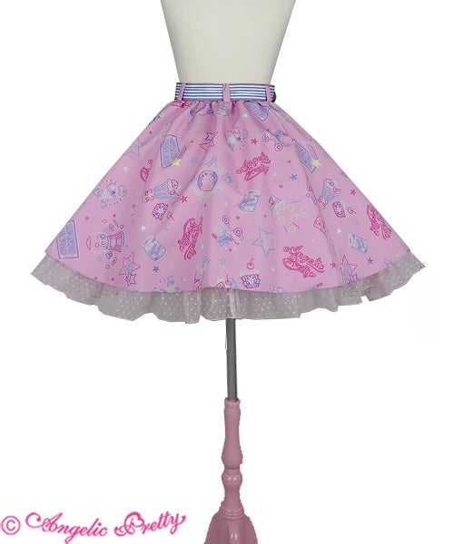 Neon Star Diner Skirt by Angelic Pretty
