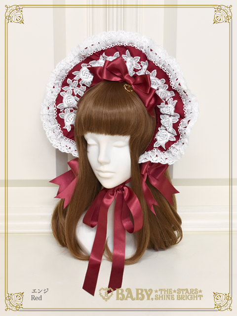 Rose Doll ハーフボンネット エンジ ベイビーザスターズシャインブライト Elizabeth Bonnet by Baby, the Stars Shine Bright