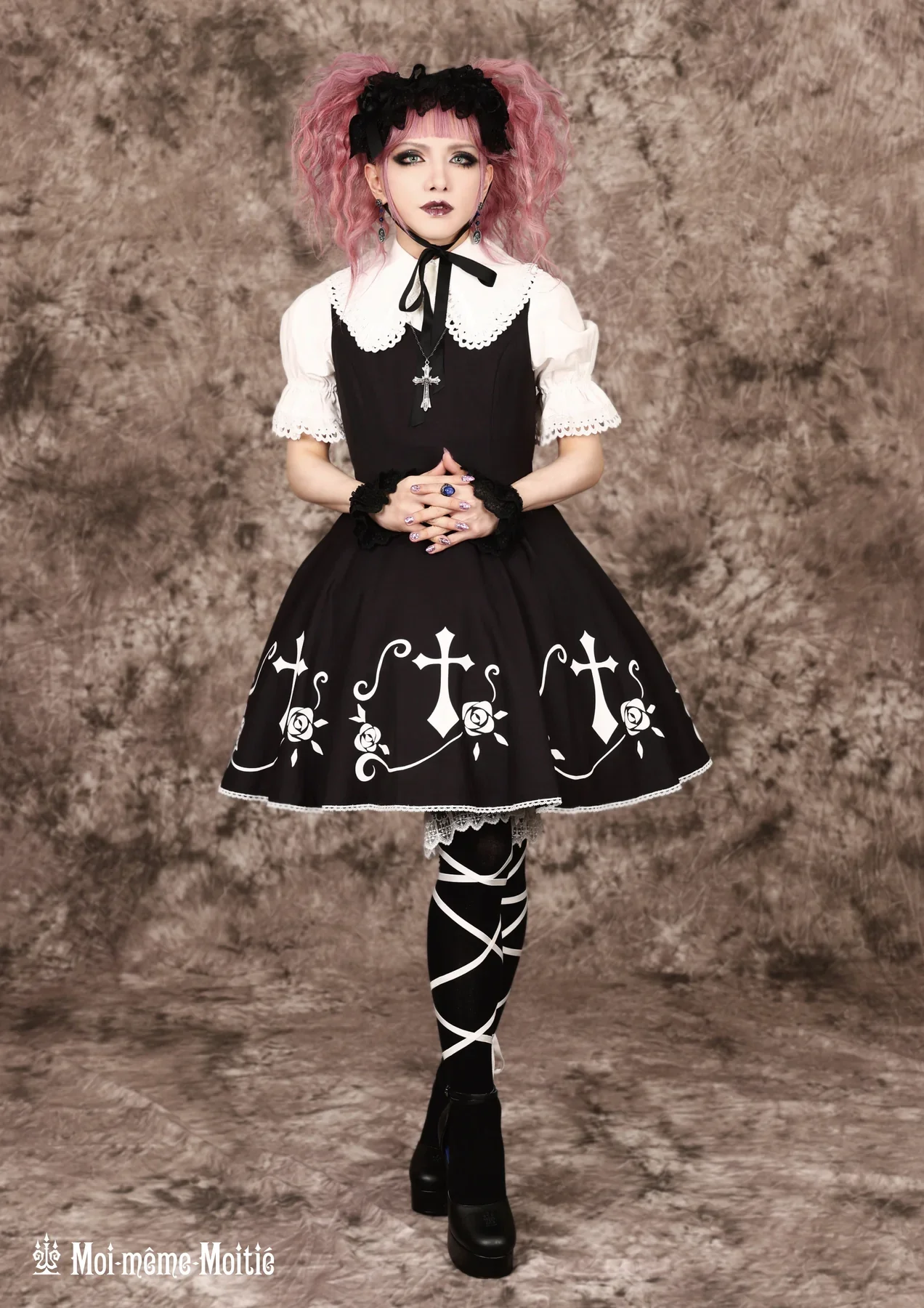 Moi-meme-Moitie 薔薇十字ジャンパースカート Rose Cross JSK by Moi-même-Moitié