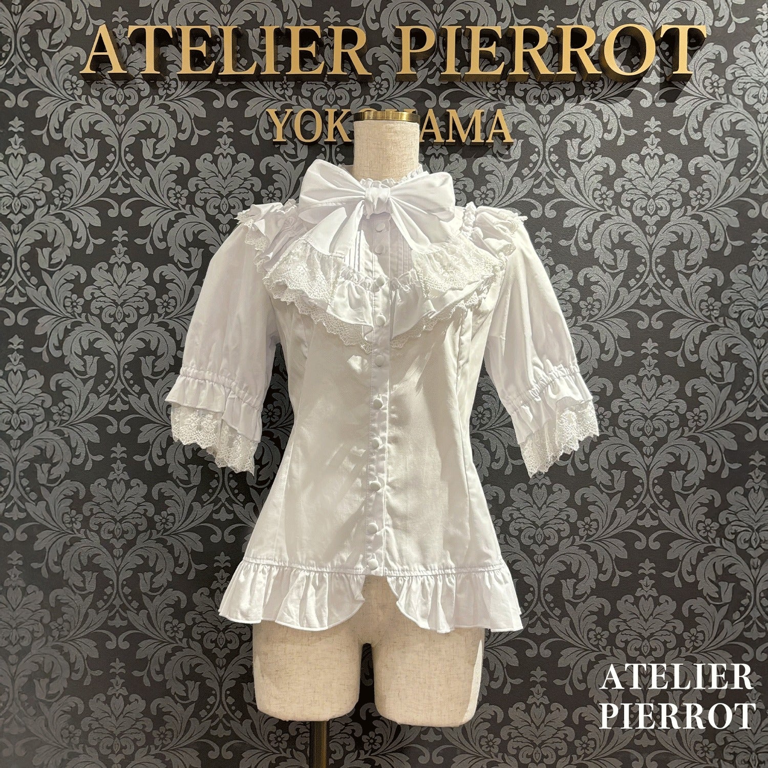 トップス ATELIER PIERROT Silent Gospel Blouse tqWfh6CB8bVKe4hb7uCUnvFM1T9c2B