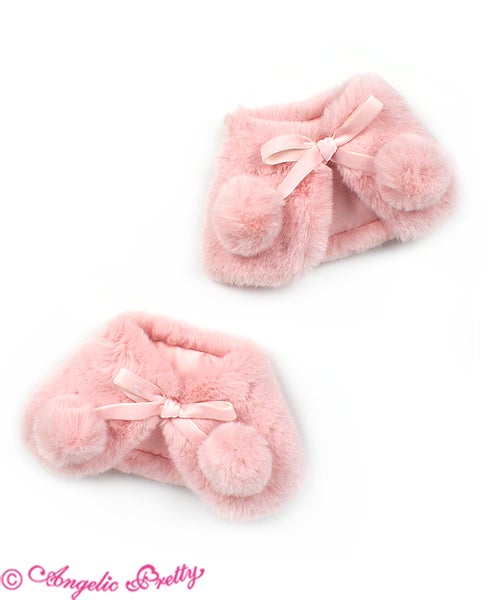 Girly Fur Ankle Covers by Angelic Pretty