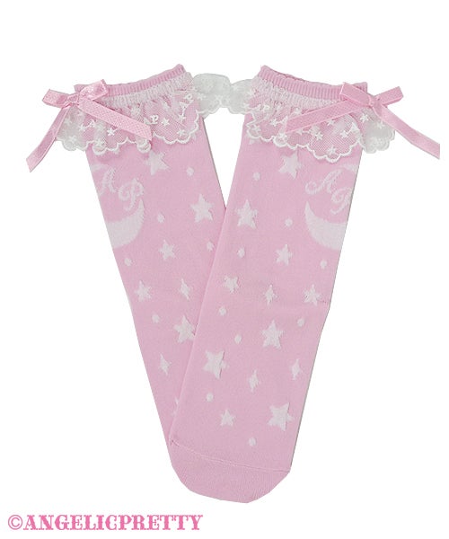 裕*様 【Angelic Pretty】ソックスまとめ売り♡ピンク系16足セット Dreamy Star Crew Length Socks by Angelic Pretty