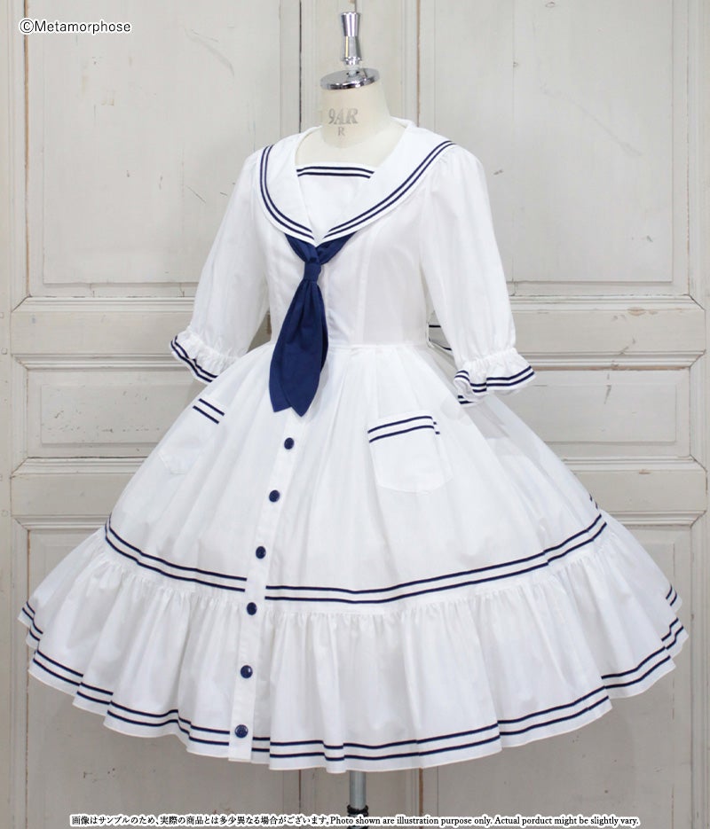 Embroidered Sailor OP by Metamorphose Temps de Fille