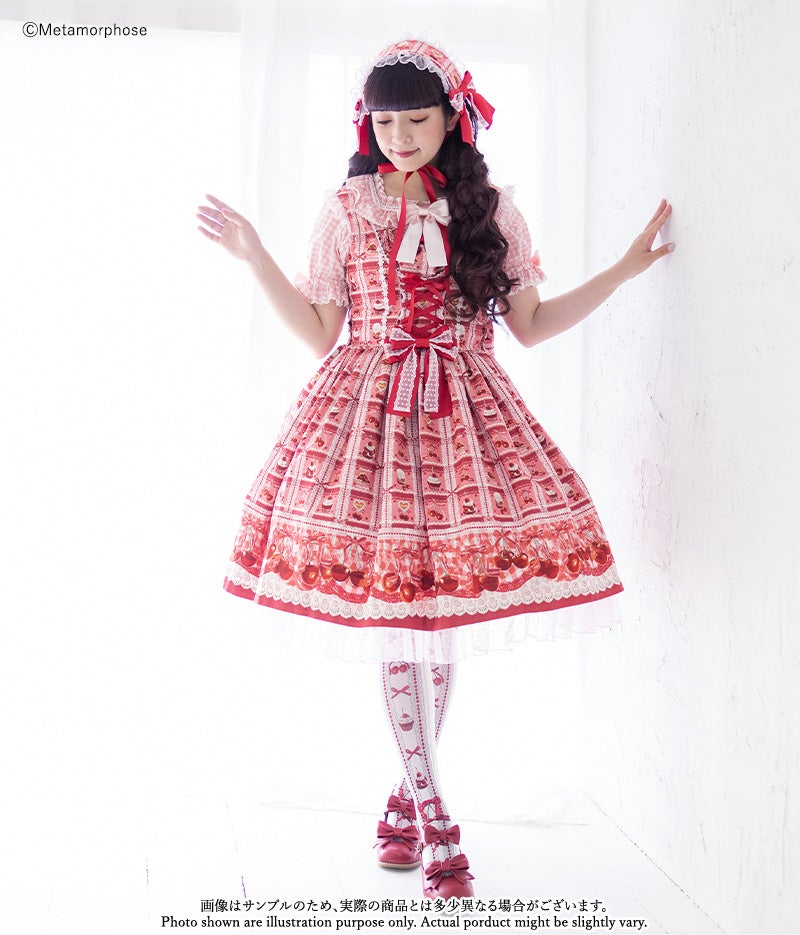 Retro Cherry Bustle JSK by Metamorphose Temps de Fille