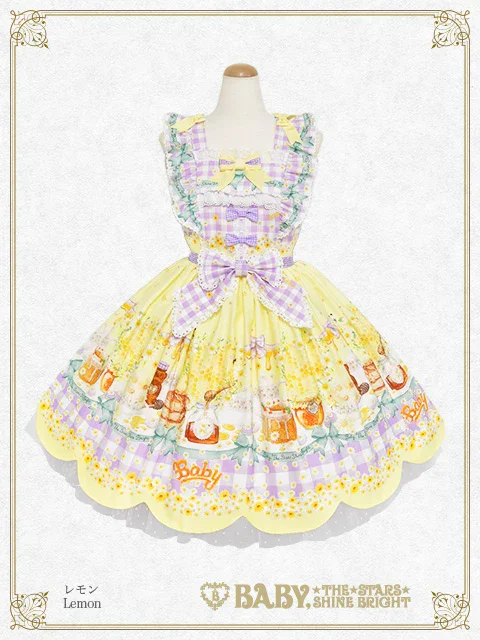Bee My Sweet Honey Scalloped JSK by Baby, the Stars Shine Bright