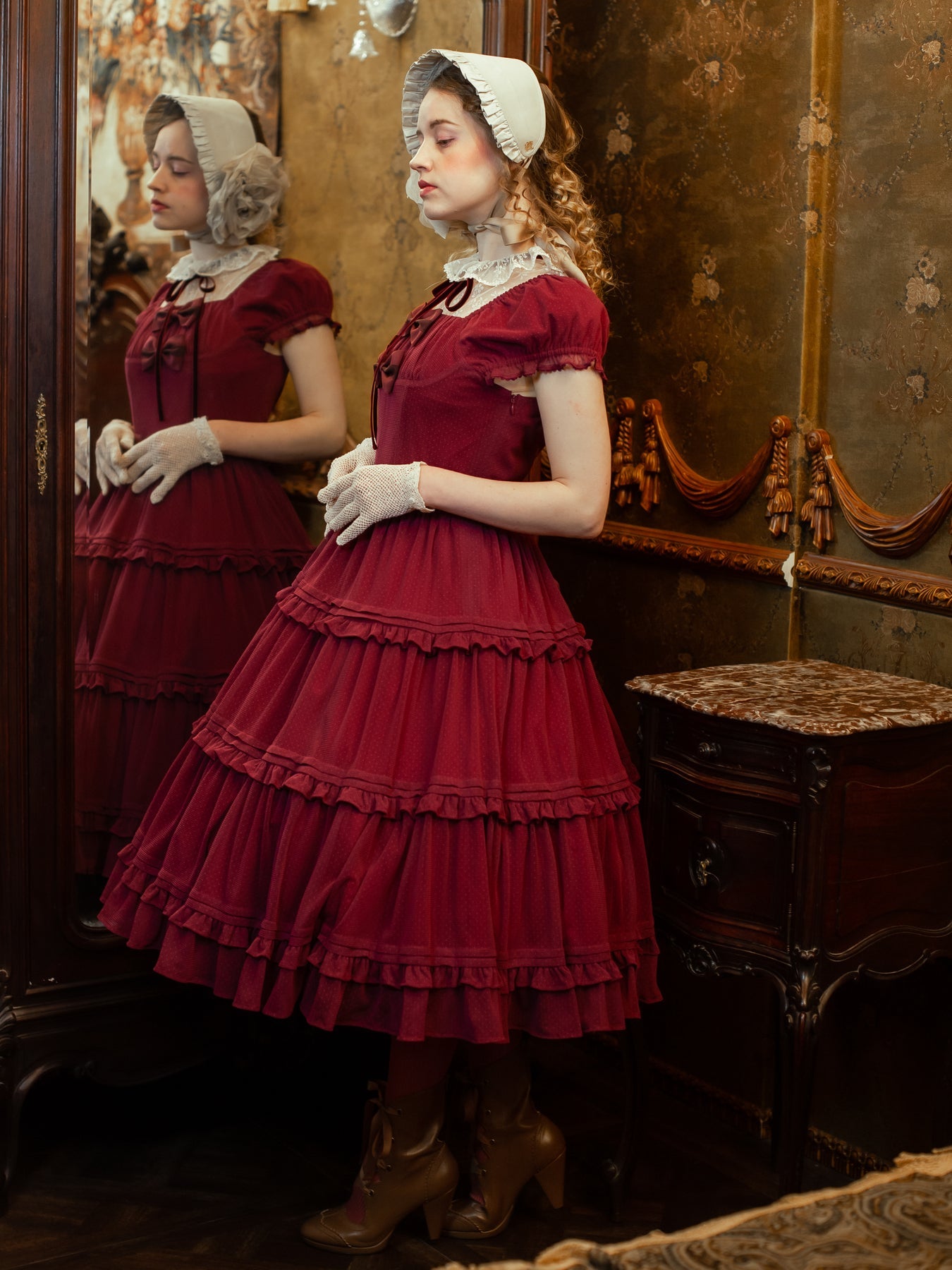 Amelia Lacy Tiered OP by Victorian Maiden