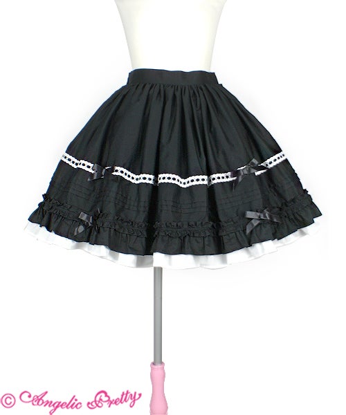 Pintuck Frill Skirt by Angelic Pretty