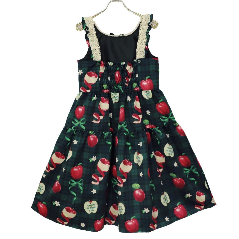 Emily Temple cute タータンリボンアップル ジャンパースカート uGR9w4l78cLgNES32sMb8STxdvjDJo