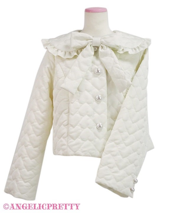 Fluffy Heart Short Coat by Angelic Pretty
