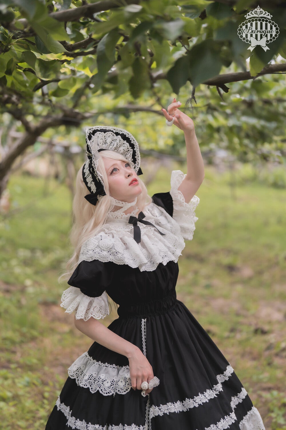 Baroque ~ Rose Bouquet Half Bonnet by Indie Brand