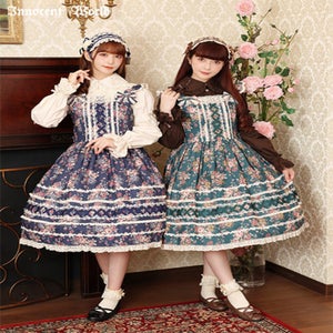 Rose and Strawberry Cross Ribbon JSK by Innocent World