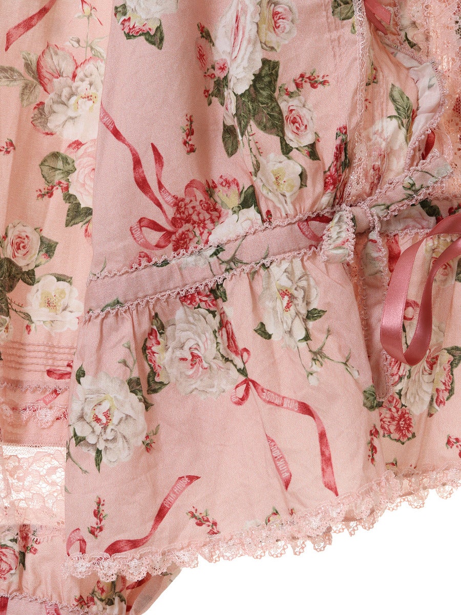 SUPER DOLLFIE meets PINK HOUSE Dolly Rose Print Blouse by Pink House