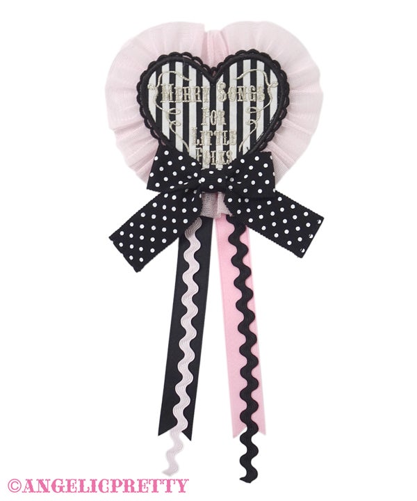 Melody Toys Heart Emblem Brooch (2022) by Angelic Pretty