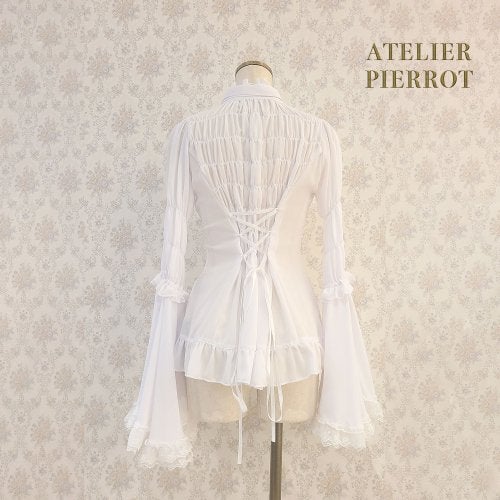 Standing Collar Princess Sleeve Blouse (2023) by Atelier Pierrot