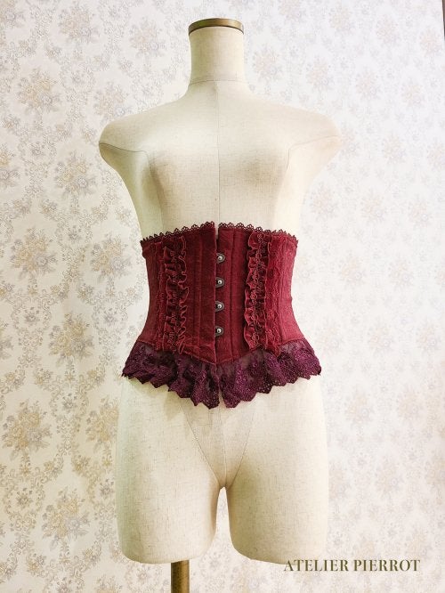 フリルショートコルセット　ATELIER PIERROT アトリエピエロ Frill Lace Short Corset by Atelier Pierrot