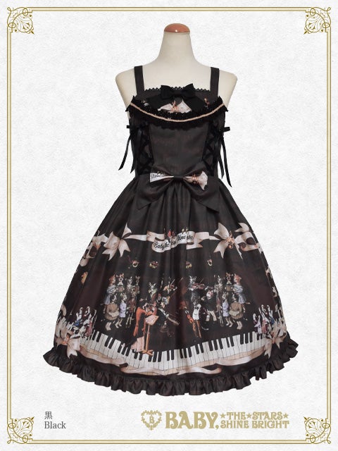 Meow Meow Symphony Lace up JSK by Baby, the Stars Shine Bright