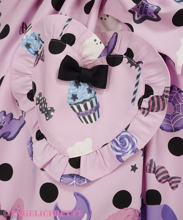 Happy Treat Party Cafe Skirt (2024) by Angelic Pretty