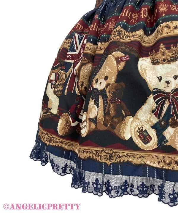 British Bear Skirt (2024) by Angelic Pretty
