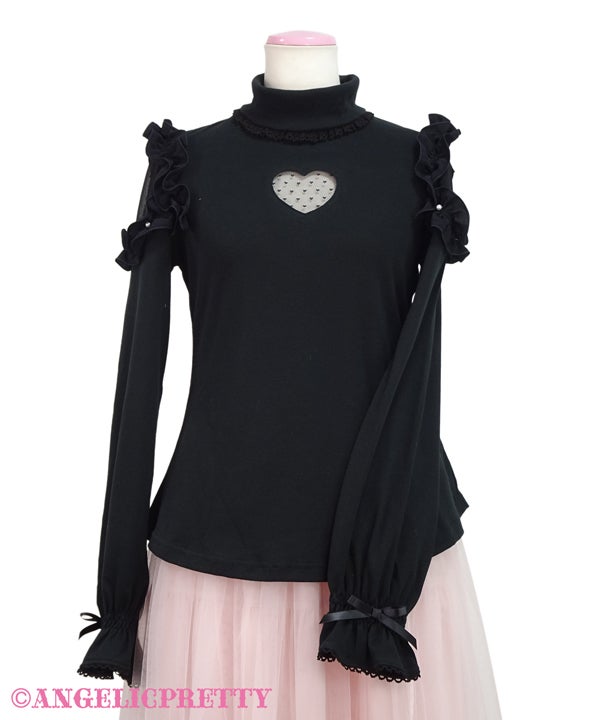 Angelic Pretty Lacy Heartタートルネックカットソー Lacy Heart Turtleneck Cutsew (2023) by Angelic Pretty