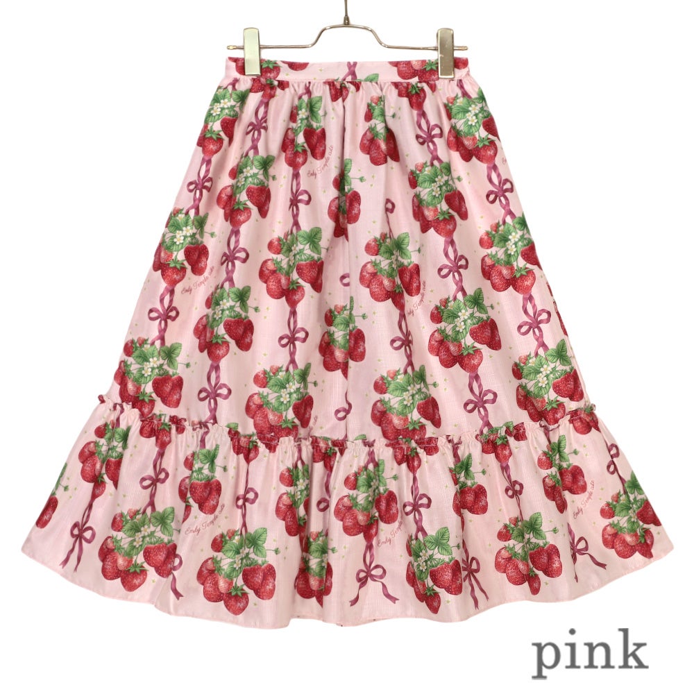 【本日限定お値下げ】エミキュStrawberry Ribbon treeスカート uvXANMLgg8sVC1wj6tZBHH57knXK5L