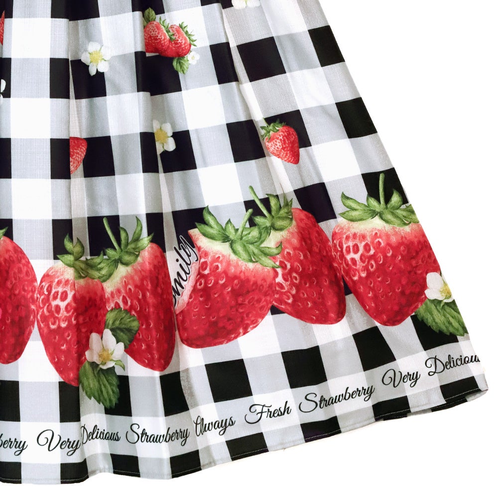 Gingham Check BERRY JSK by Emily Temple Cute