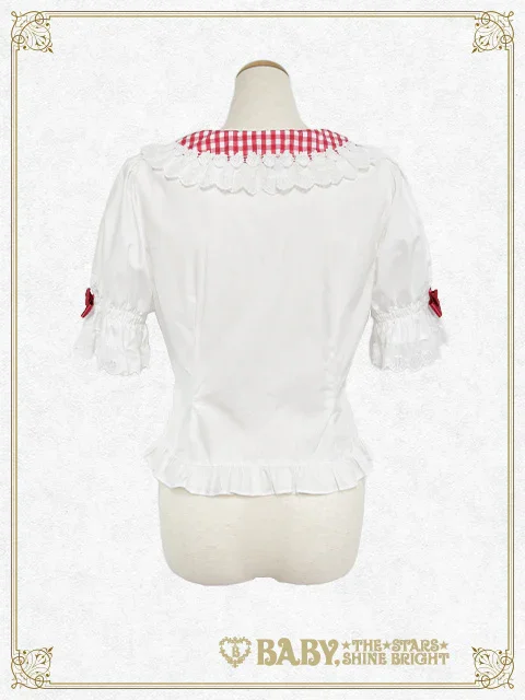 Swinging Strawberry's Happy Berry Present Gingham Blouse by Baby