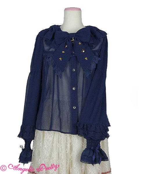 Milky Cross Blouse (2020) by Angelic Pretty