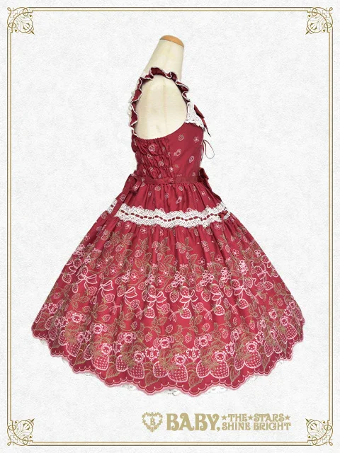 Kumya's Strawberry Garden Embroidery JSK II by Baby, the Stars