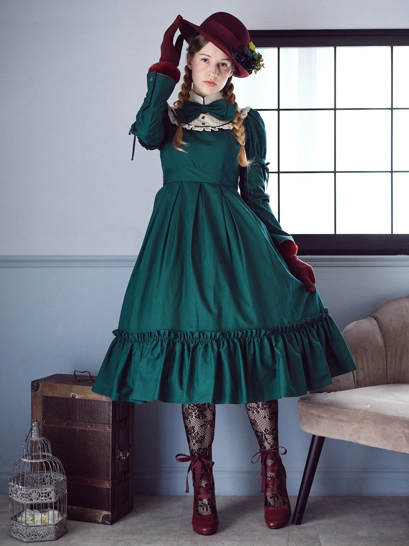Verdure Mallory Long OP by Victorian Maiden