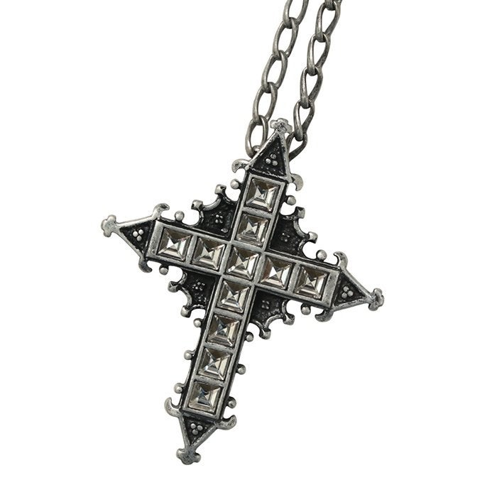 モワティエ クリアジュエル十字架ペンダント Clear Jewel Cross Pendant by Moi-même-Moitié