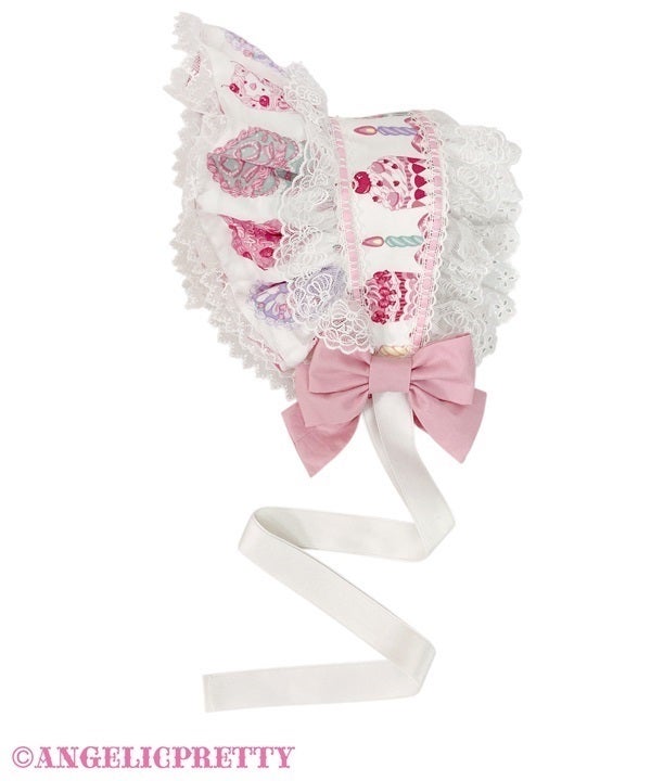 Happy Cakes Half Bonnet (2026) by Angelic Pretty