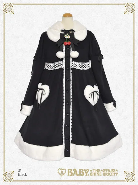 うさみみコートワンピース Swinging Strawberry Bunny Ear Coat OP by Baby, the Stars Shine Bright