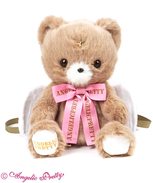 Milky Bear Plush Backpack (June 2020) by Angelic Pretty