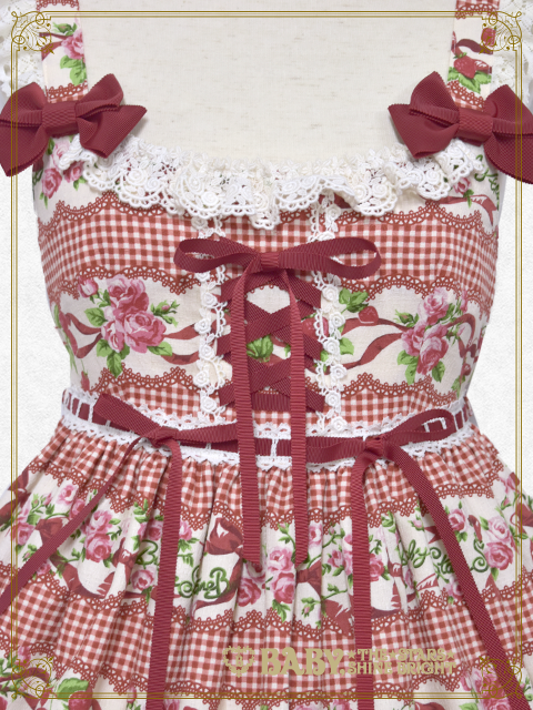 BABY　スウィーティーギンガムボーダースカート　ミント Sweetie Gingham Border JSK II (2018) by Baby, the Stars Shine Bright