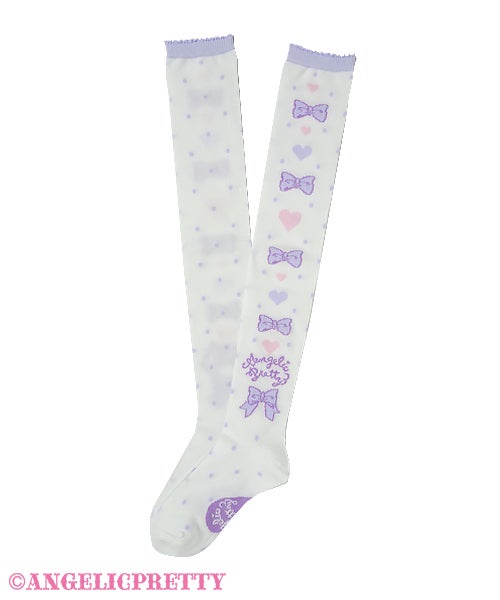 angelic pretty トッピングハート　オーバーニー Topping Heart OTKs (2021) by Angelic Pretty