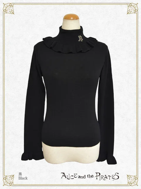 A/P Turtleneck Frill Pullover by Alice and the Pirates