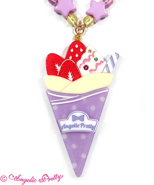 Fancy Crepe Necklace (2019 2nd Release) by Angelic Pretty