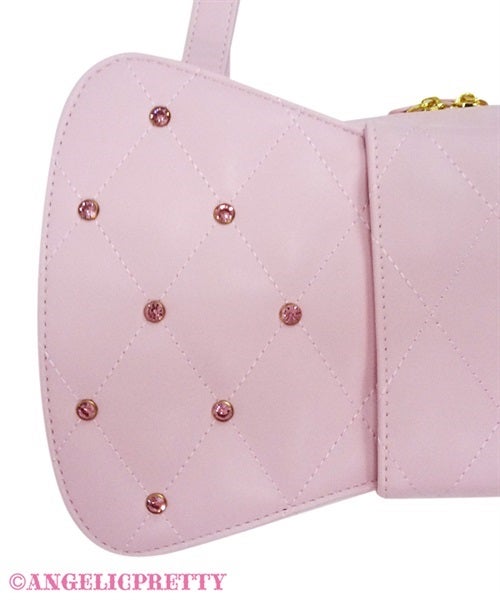 Quilted Gem Ribbon Bag by Angelic Pretty