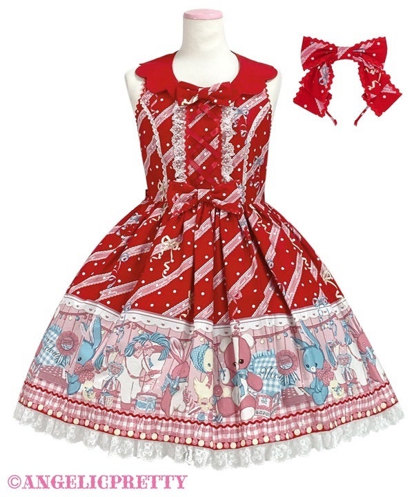 Angelic Pretty Melody Toys Set ドール用 MELODY TOYS Collared JSK Set by Angelic Pretty