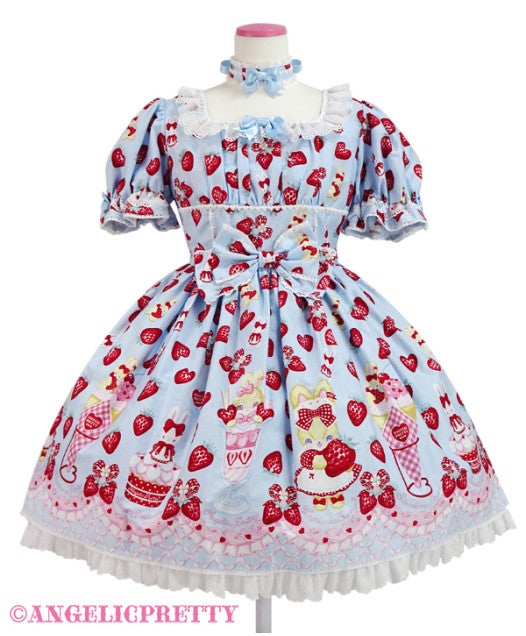 Angelic Pretty♡Lyrical Bunny Parlorスカート♡ Lyrical Bunny Parlor OP Set by Angelic Pretty