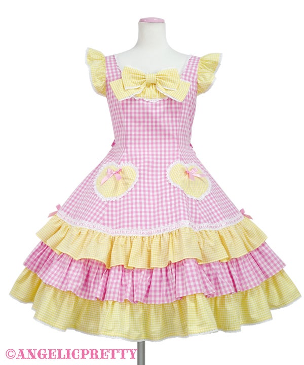 Gingham Sherbet JSK (2022) by Angelic Pretty