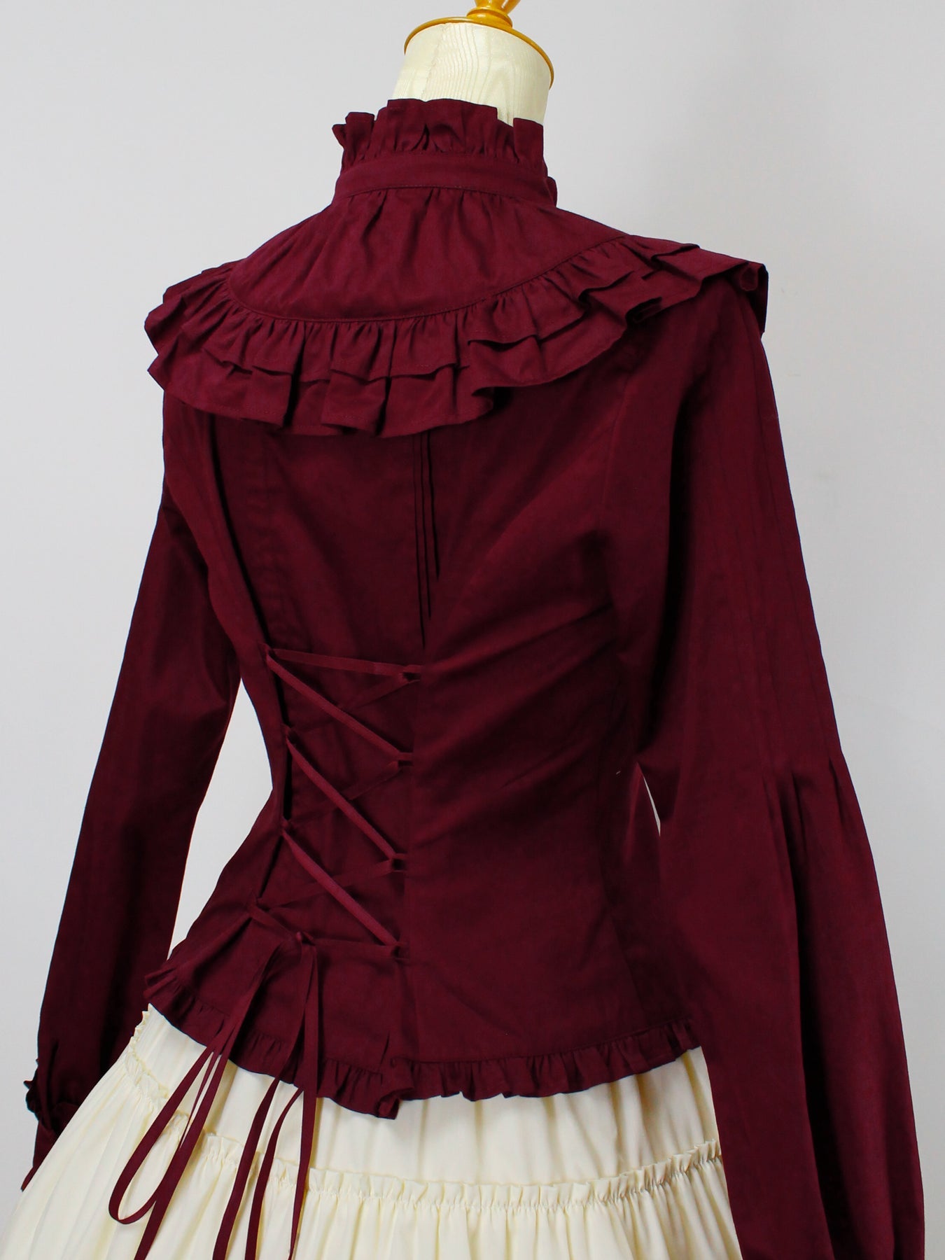 Noble Satin Pintuck Blouse by Victorian Maiden