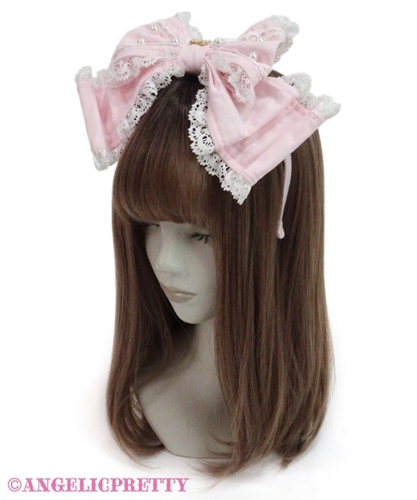 Kururin Ribbon Charm Head Bow by Angelic Pretty