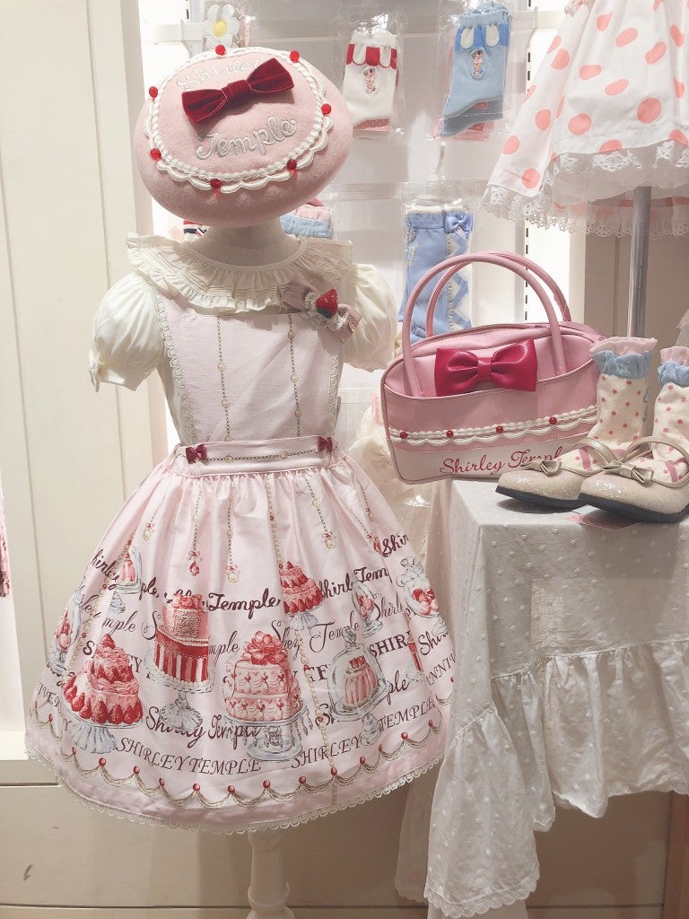 Anniversary Cake Print Apron JSK by Shirley Temple