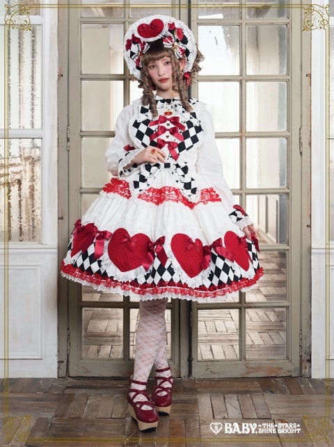 Baby Queen of Hearts JSK ブラウスセット　エンジ Queen of Hearts ♥ JSK by Baby, the Stars Shine Bright